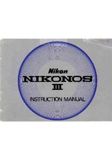 Nikon Nikonos 3 manual. Camera Instructions.